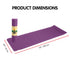 Eco-friendly Dual Layer 6mm Yoga Mat | Royal Purple | Non-slip Surface And Carry Strap For Ultimate Comfort And Portability