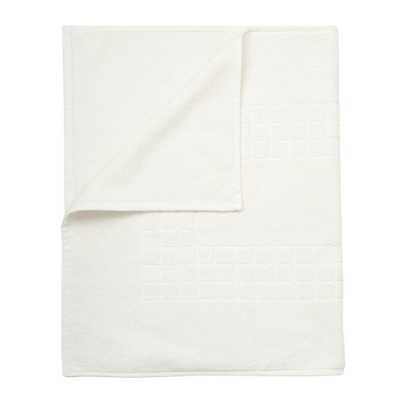 Microfiber Soft Non Slip Bath Mat Check Design (Cream)