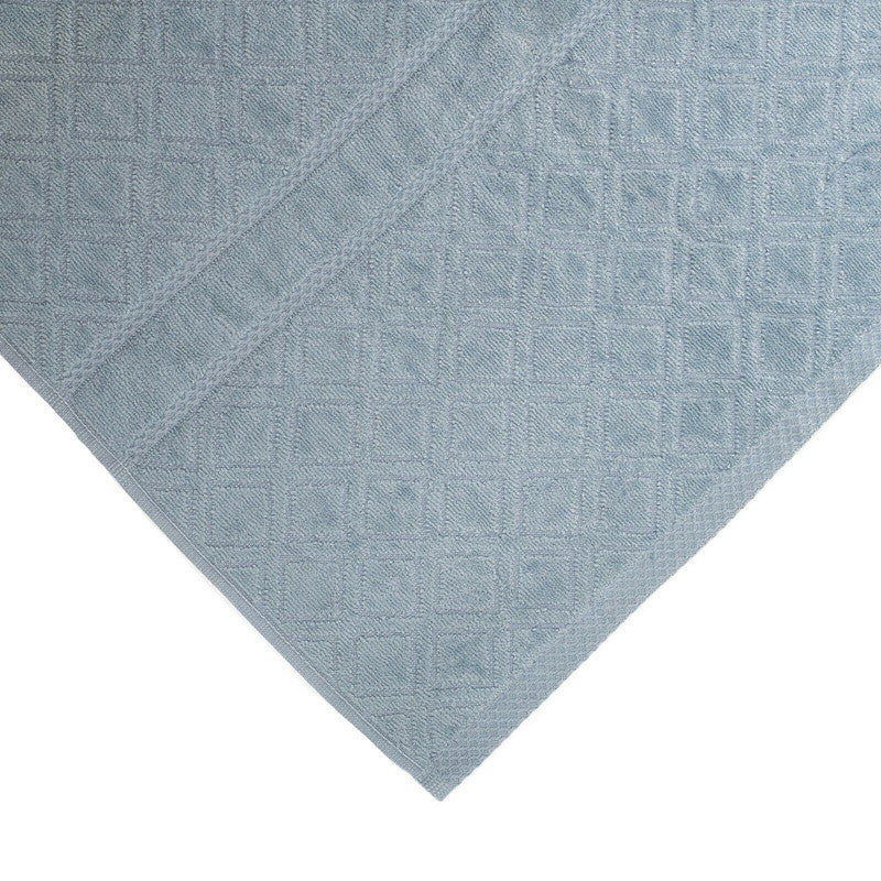 Premium Velour Diamond Design Jacquard Bath Towel Blue