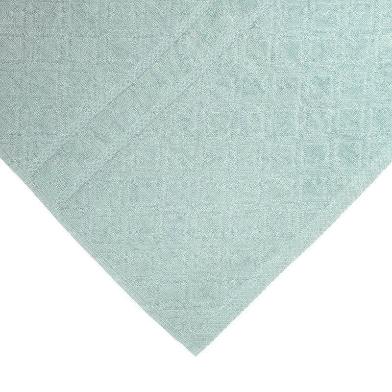Premium Velour Diamond Design Jacquard Bath Towel Aqua