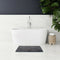 Microfiber Shower & Bathroom Bath Mat Non Slip Soft Pile Design Dark Grey