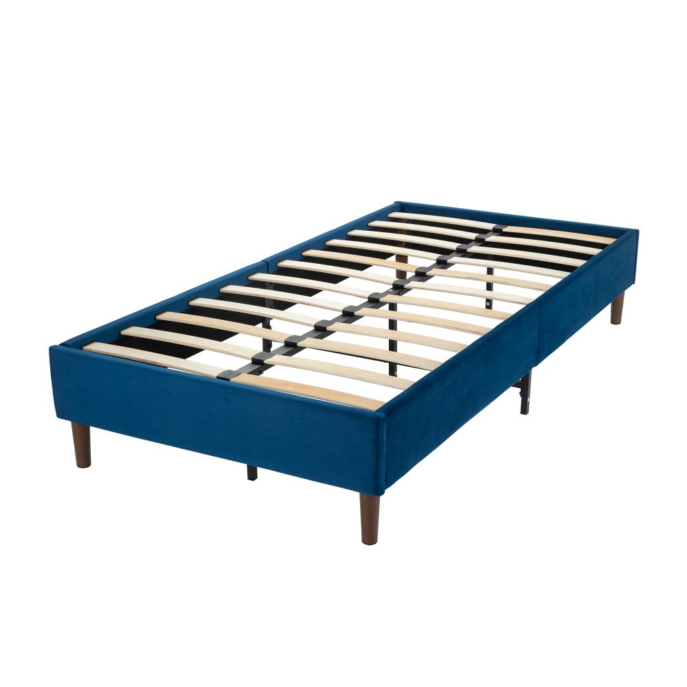 Velvet Blue Bed Frame â€“ Double