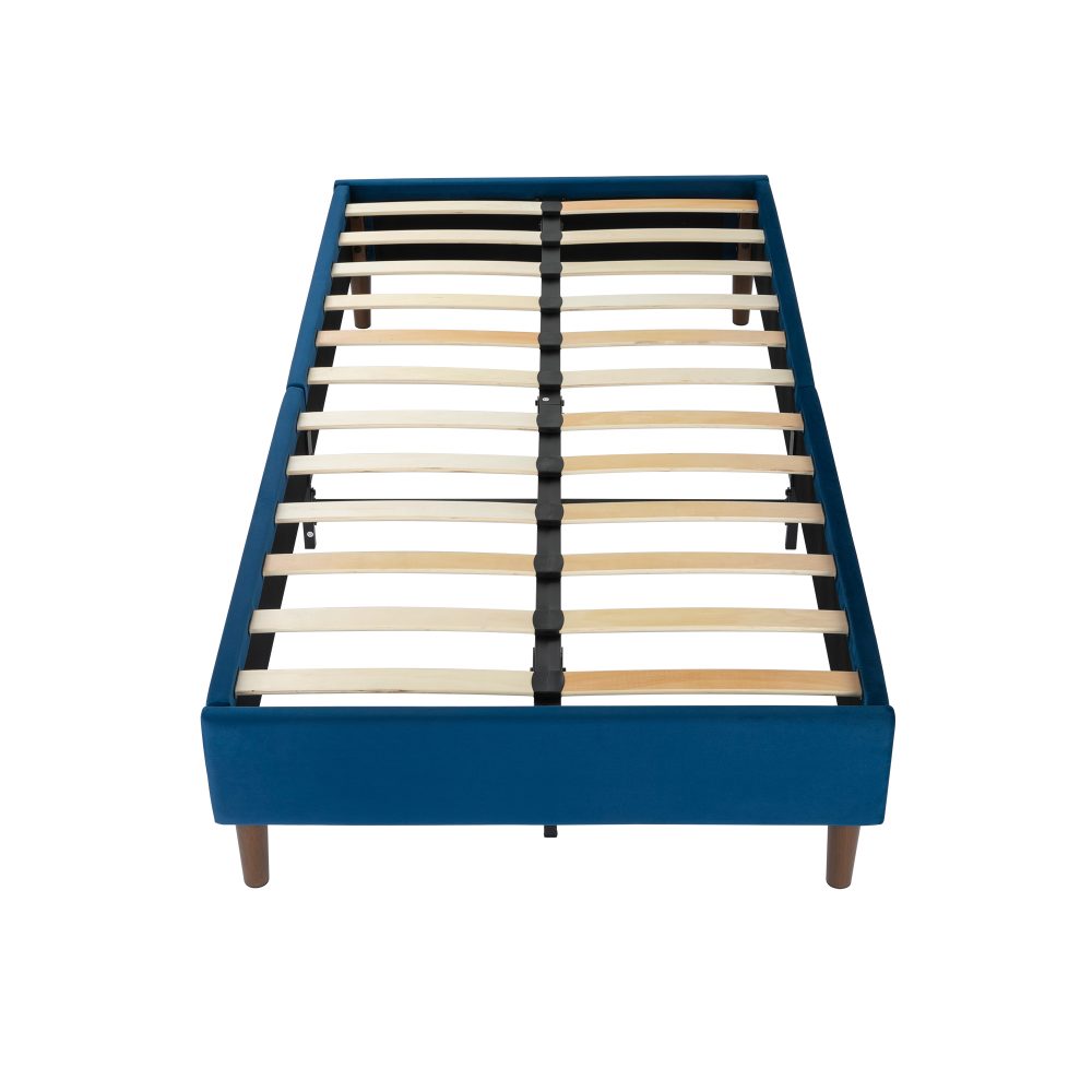 Velvet Blue Bed Frame â€“ Single