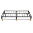 Metal Bed Frame Mattress Foundation Blue â€“ King