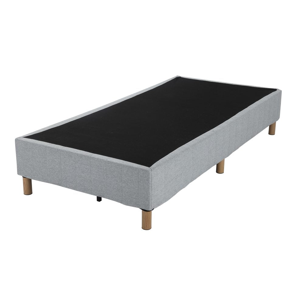 Metal Bedframe Mattress Foundation (Light Grey) â€“ Double