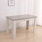 Modern Dining Table 120cm Wood Kitchen Table White Grey 4 Seater