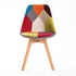 2X Retro Dining Cafe Chair Padded Seat MULTI COLOUR