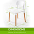 2X Retro Belloch Stackable Dining Cafe Chair WHITE