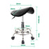 Swivel Salon Barber Stool Chair Saddle Type BLACK