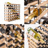 Timber Wine Rack Storage Cellar Organiser 42 Bottle