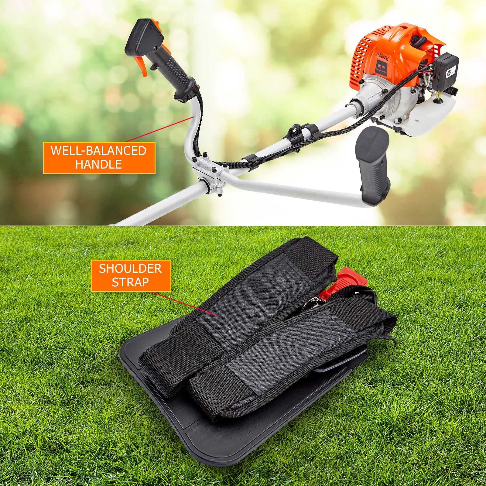 Garden Whipper Snipper Brush Cutter 43cc + 4 Blade