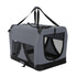 Portable Soft Dog Cage Crate Carrier L GREY