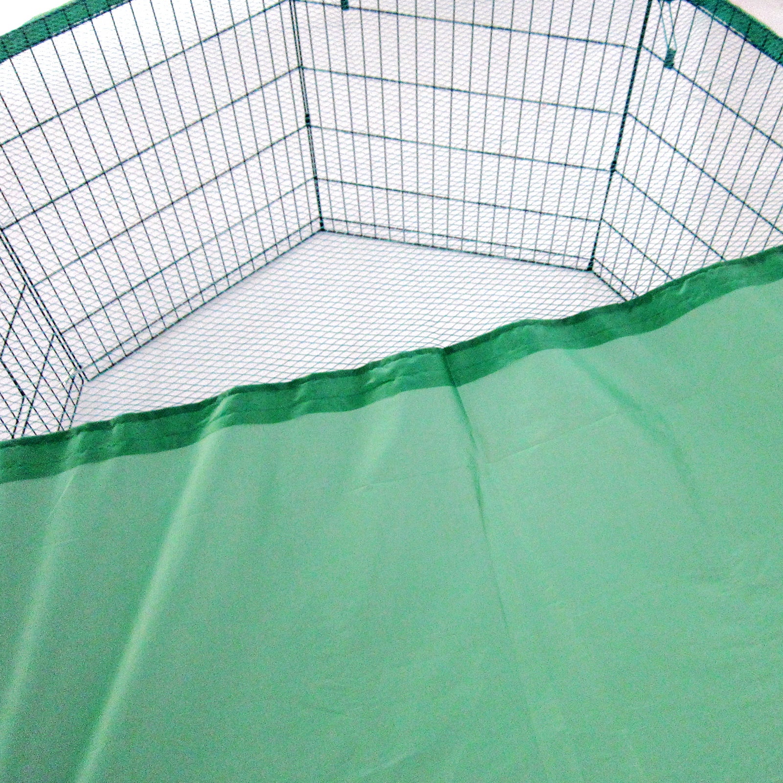 Net Cover Green for Pet Playpen Dog Cage 24in