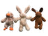 3 x Pet Puppy Dog Toy Play Animal Plush Toy Soft Squeaky 25 cm Toy