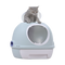 Hooded Cat Toilet Litter Box Tray House With Drawer & Scoop Blue