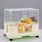 YES4PETS Small Green Pet Rabbit Cage Guinea Pig Crate Kennel With Potty Tray And Wheel