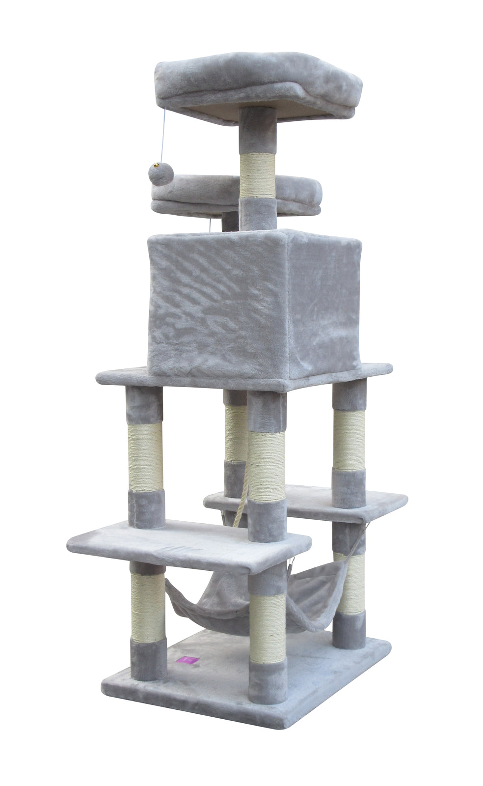 YES4PETS 145 cm Cat Scratching Post Tree Scratcher Pole-Little Grey