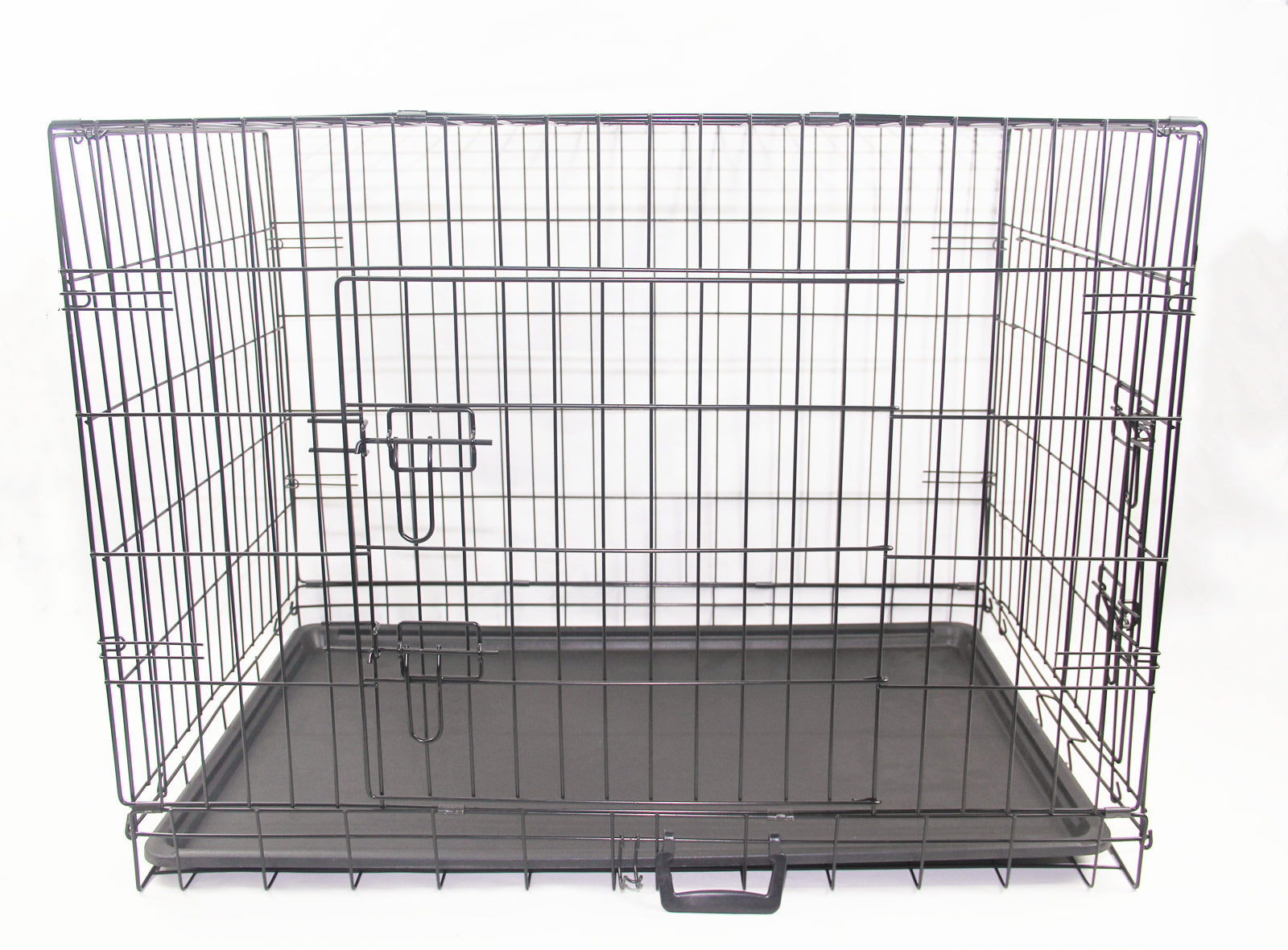 36' Portable Foldable Dog Cat Rabbit Collapsible Crate Pet Cage with Cover Mat Blue