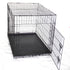 48' Collapsible Metal Dog Cat Crate Cat Rabbit Puppy Cage With Tray