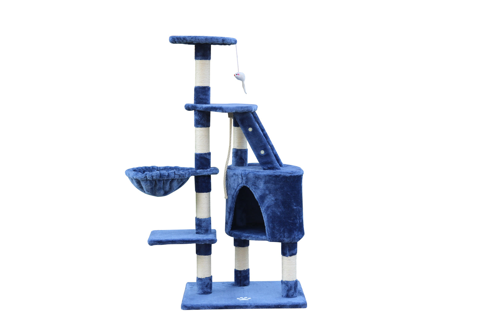 120 cm Multi level Cat Kitten Scratching Post Tree-Blue