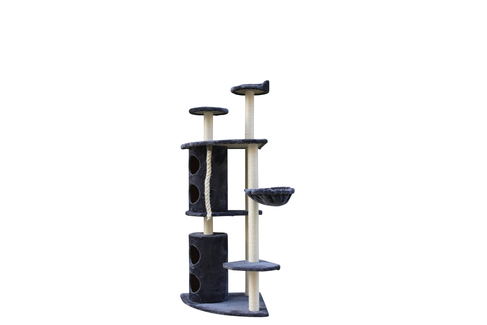 170cm XL Multi Level Cat Scratching Post Tree Post Furniture House Tower - Grey