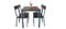 YES4HOMES 5 Piece Kitchen Dining Room Table and Chairs Set Furniture