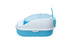 YES4PETS Medium Portable Cat Toilet Litter Box Tray with Scoop Blue