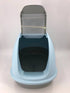 YES4PETS XL Portable Hooded Cat Toilet Litter Box Tray House w Charcoal Filter and Scoop Blue