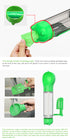 4 in 1 Portable Pet Dog Puppy Cat Drinking Mug Water Feeder Bottle Valve Travel Bottle Green