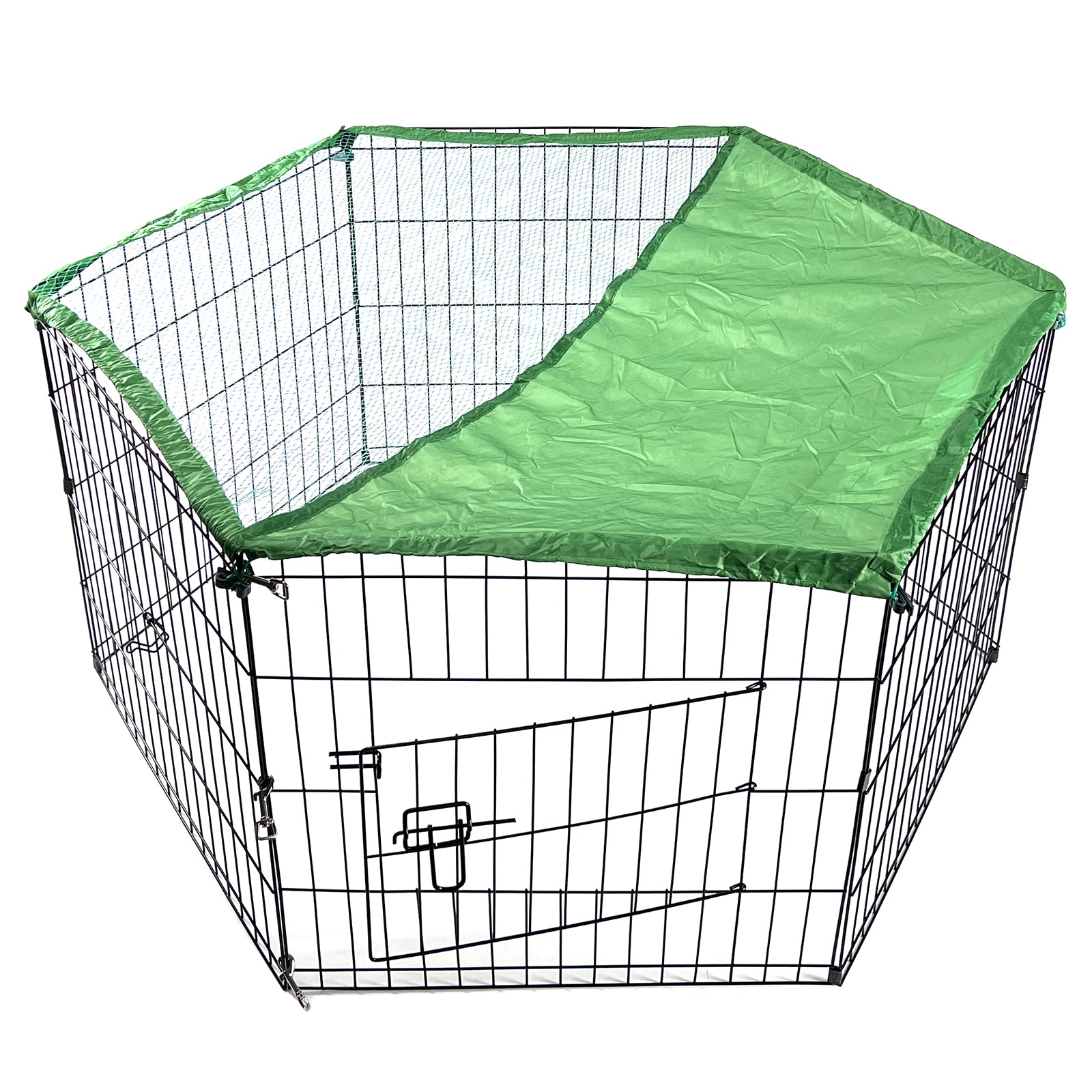 6 Panel Dog Cat Exercise Playpen Puppy Enclosure Rabbit Fence With Cover