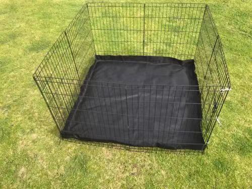 24' Dog Rabbit Playpen Exercise Puppy Enclosure Fence With Canvas Floor