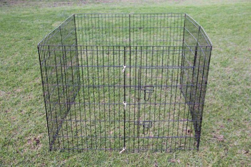 42' Dog Rabbit Playpen Exercise Puppy Cat Enclosure Fence