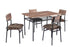 YES4HOMES 5 Piece Kitchen Dining Room Table and Chairs Furniture With Cushion Mat