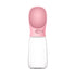 550ml Portable Pet Dog Puppy Cat Drinking Mug Water Feeder Bottle Valve Travel Bottle Pink