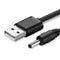 UGREEN USB2.0-A to DC 3.5mm M/F Charging Cable 1m Black 10376