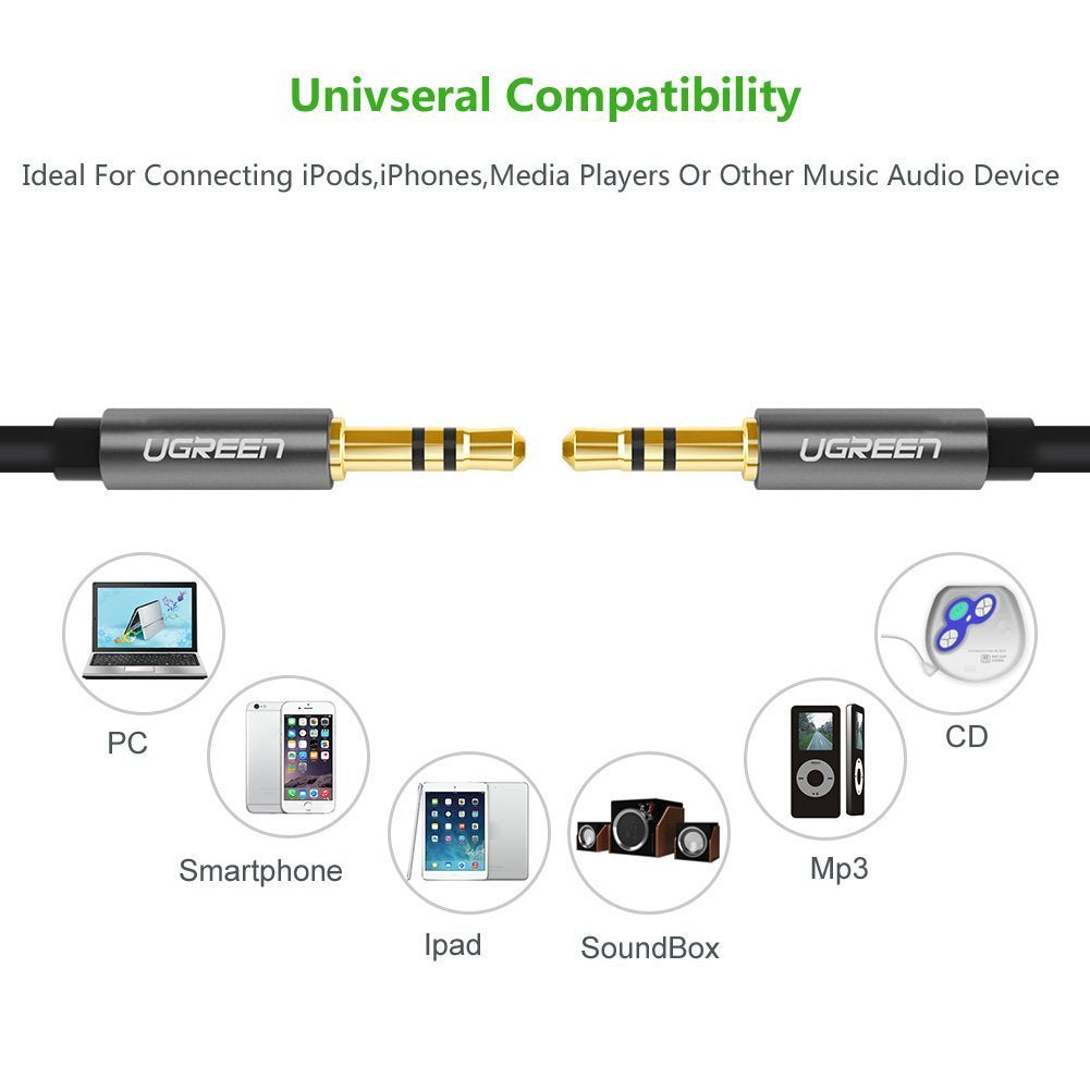 UGREEN 3.5mm Male to 3.5mm Male Audio Cable 1M 10733