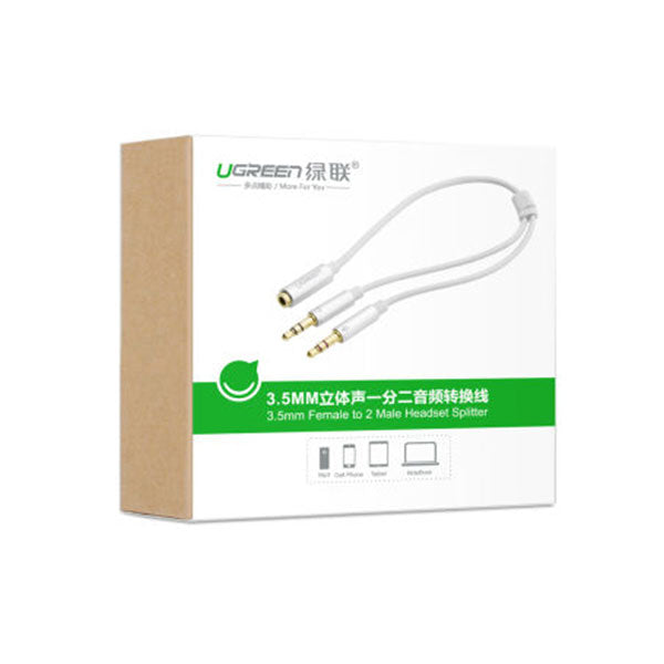UGREEN 3.5mm Female to 2 Male Headset Splitter 10790
