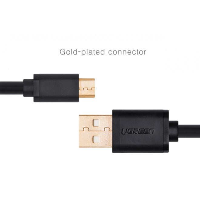 UGREEN Micro-USB male to USB male cable gold-plated 1M 10836