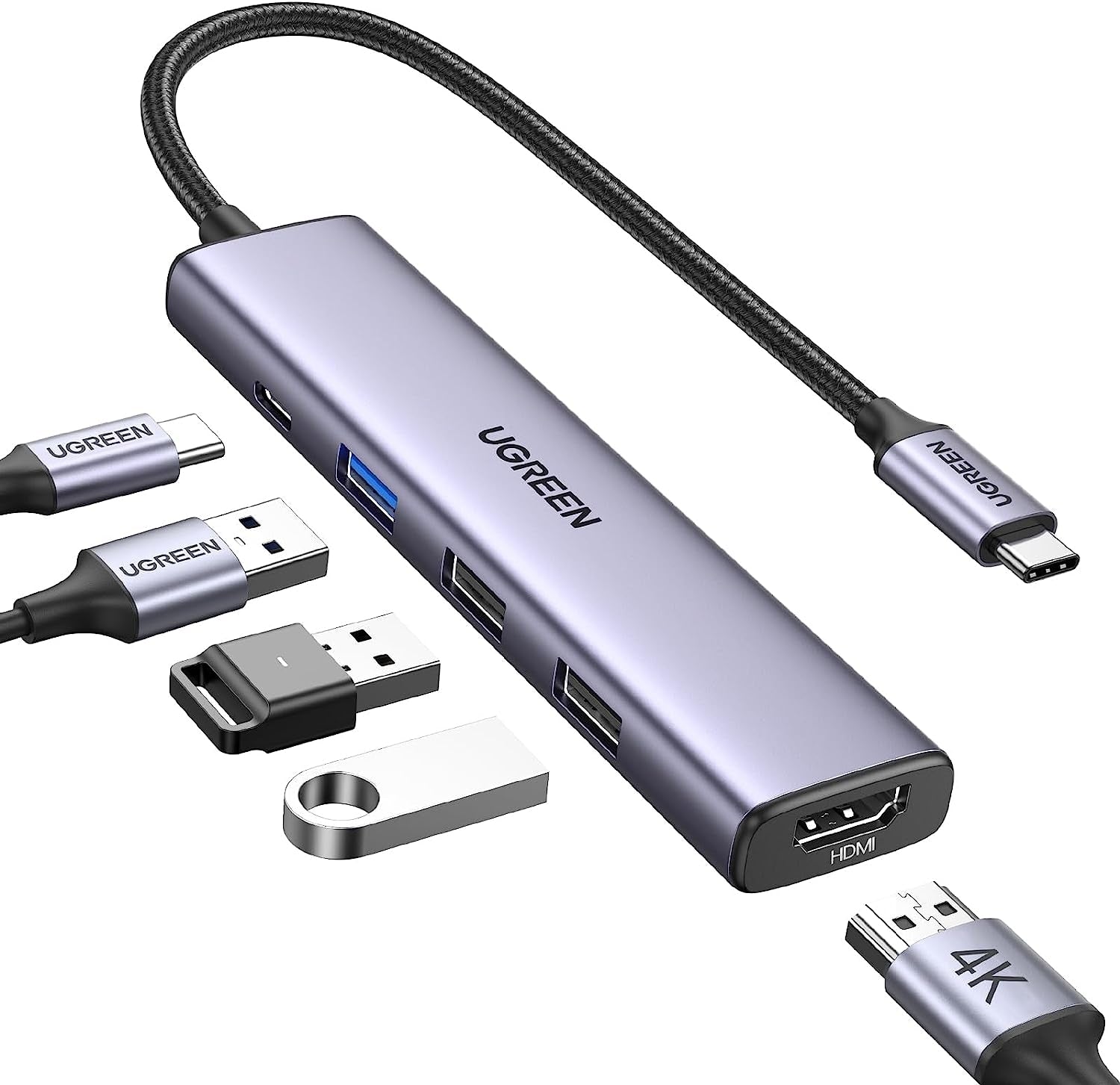 UGREEN 15495 5-in-1 USB-C Hub with 4K HDMI