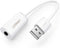 UGREEN USB A Male to 3.5 mm Aux Cable White