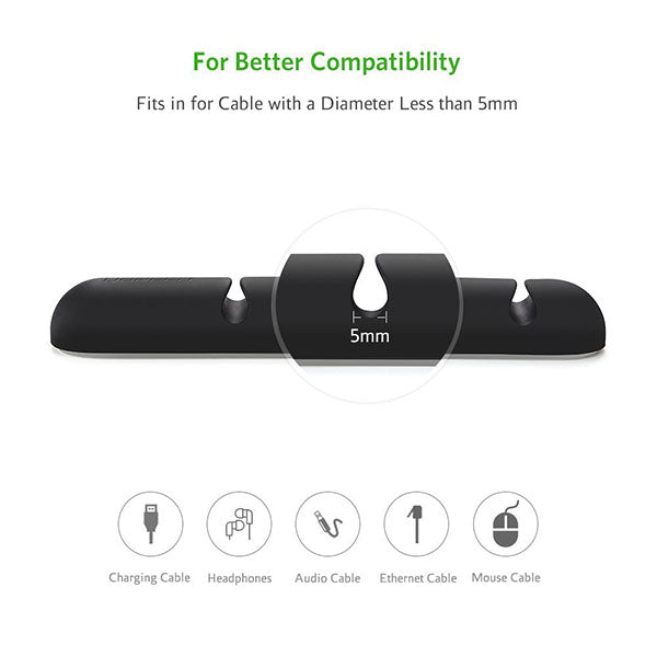 UGREEN Cable Organizer 2pcs/pack - Black 30762