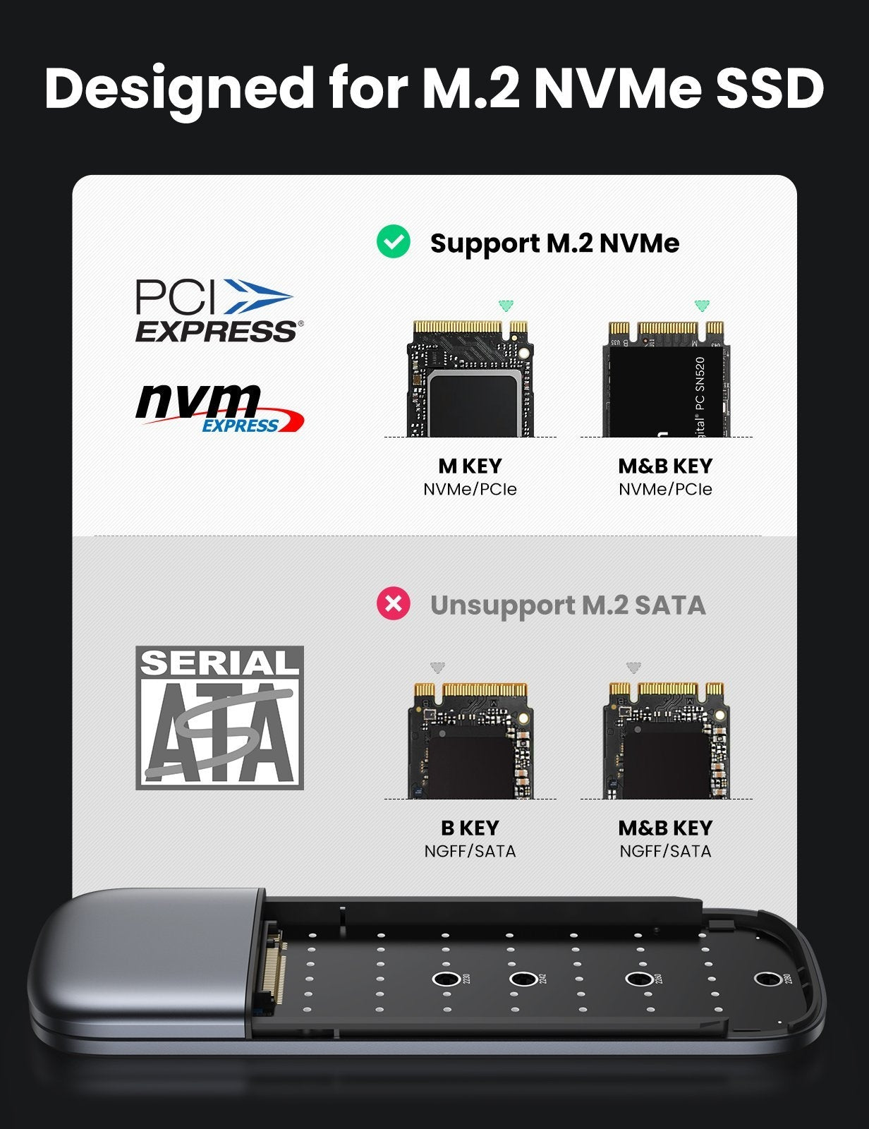 60354 Enclosure for M.2 PCI-E NVME SSD