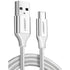 UGREEN 60409 USB-A to USB-C Charging Cable 3M (Silver White)