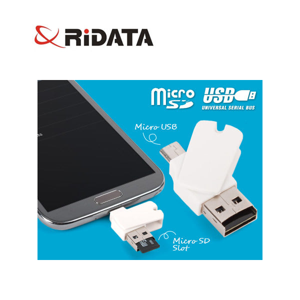 Ridata OTG Mobile Phone MicroSD Card Reader OTG Mobile Phone/Tablet/PC