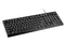 CLiPtec KLASSIC USB STANDARD KEYBOARD SPILL-RESISTANT DESIGN - Black