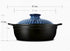 Color King Casserole with Lid Blue 1600ML