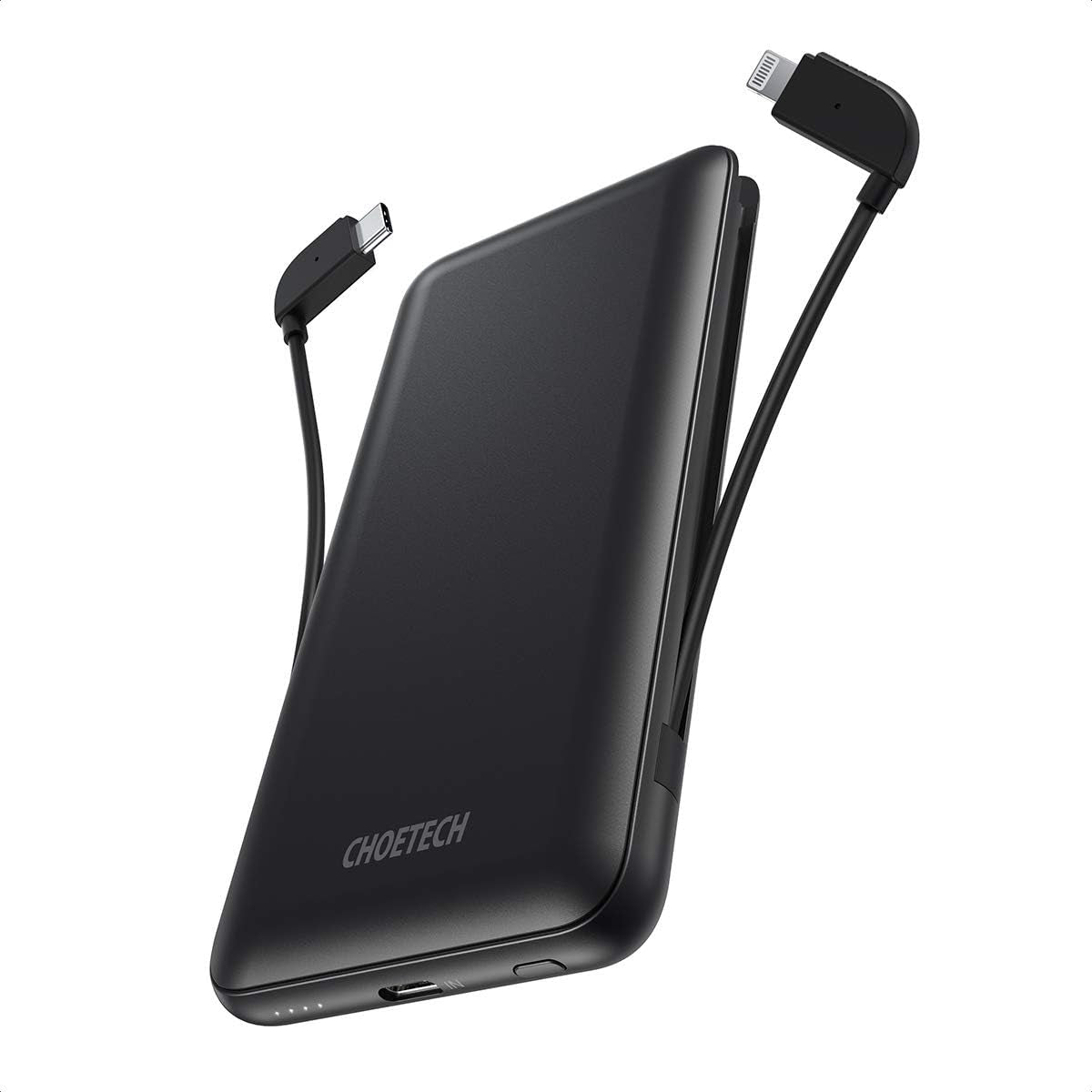 CHOETECH B688-BK 10000mAh MFi Certified PD18W Power Bank with 2 cables