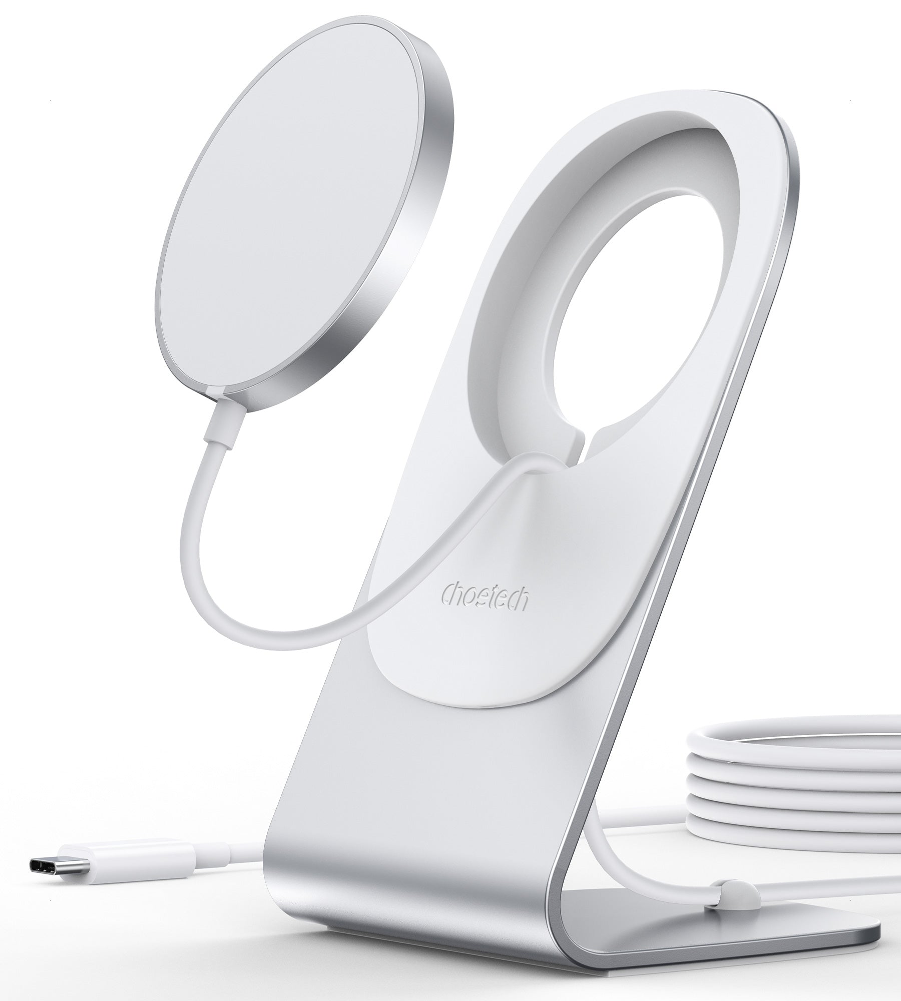 CHOETECH MIX00117SL Magasafe Fast Wireless Charger Stand Holder For iPhone 13/12 H047+T517