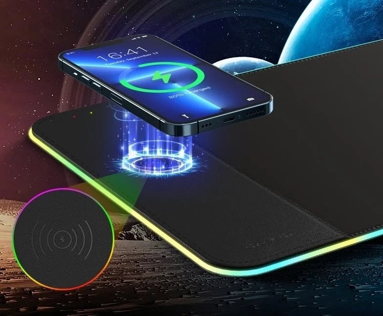 CHOETECH T543-F RGB Illuminated 15W Wireless Charging Mouse Pad