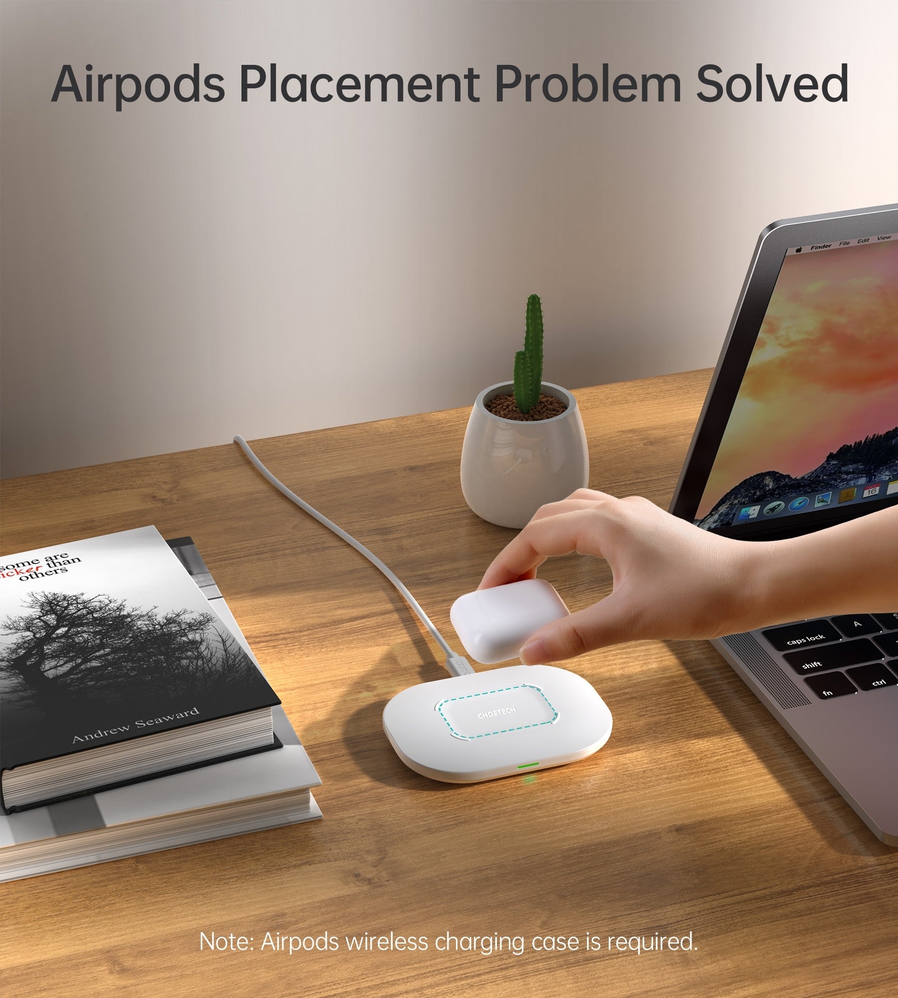 T550-F Airpods/Phone Wireless Fast Charging Pad